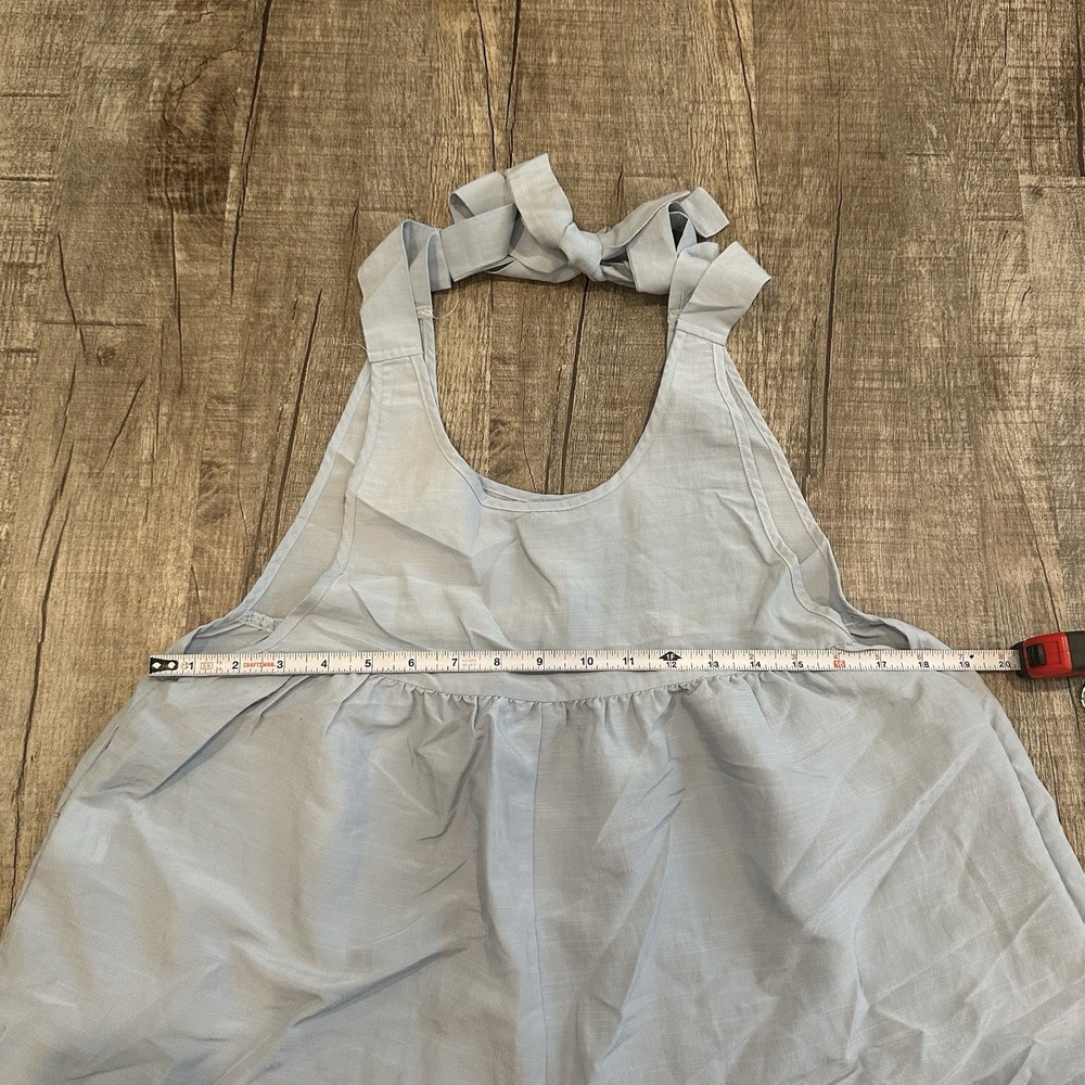 Shein Baby‎ Blue Tie Strap Romper Women's Small Pockets Summer Wide Leg - Picture 2 of 10